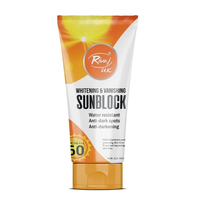 RIVAJ UK WHITENING & VANISHING SUNBLOCK SPF60